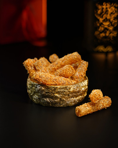 Lokum fingers with kataifi and pistachios