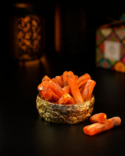 Lokum fingers with pistachios and orange
