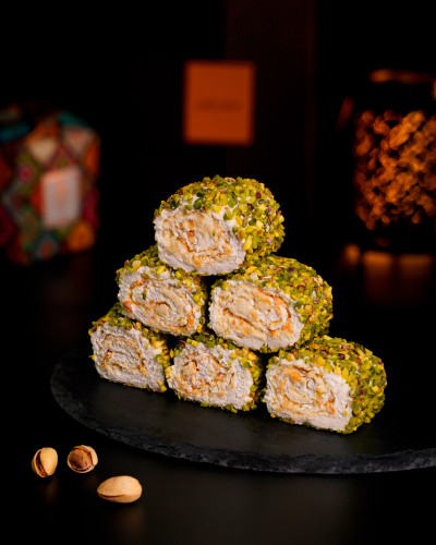 Dubai-style pistachio lokum