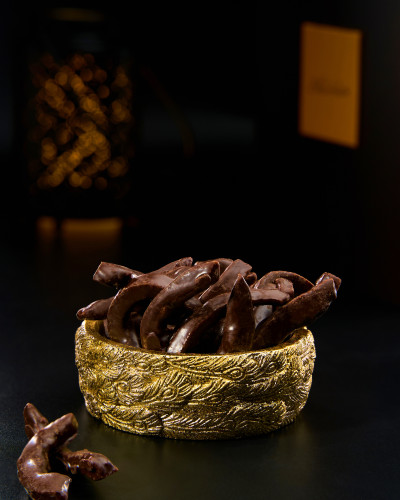 Orange peel in dark chocolate